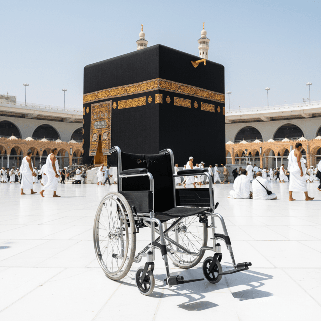 My wheelchair in Makkah
