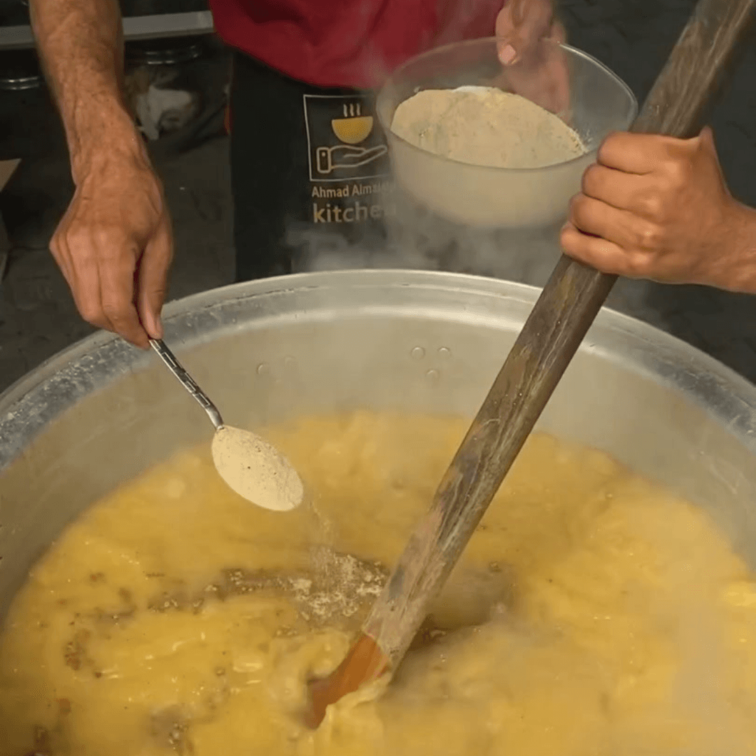 Préparation de repas à Gaza