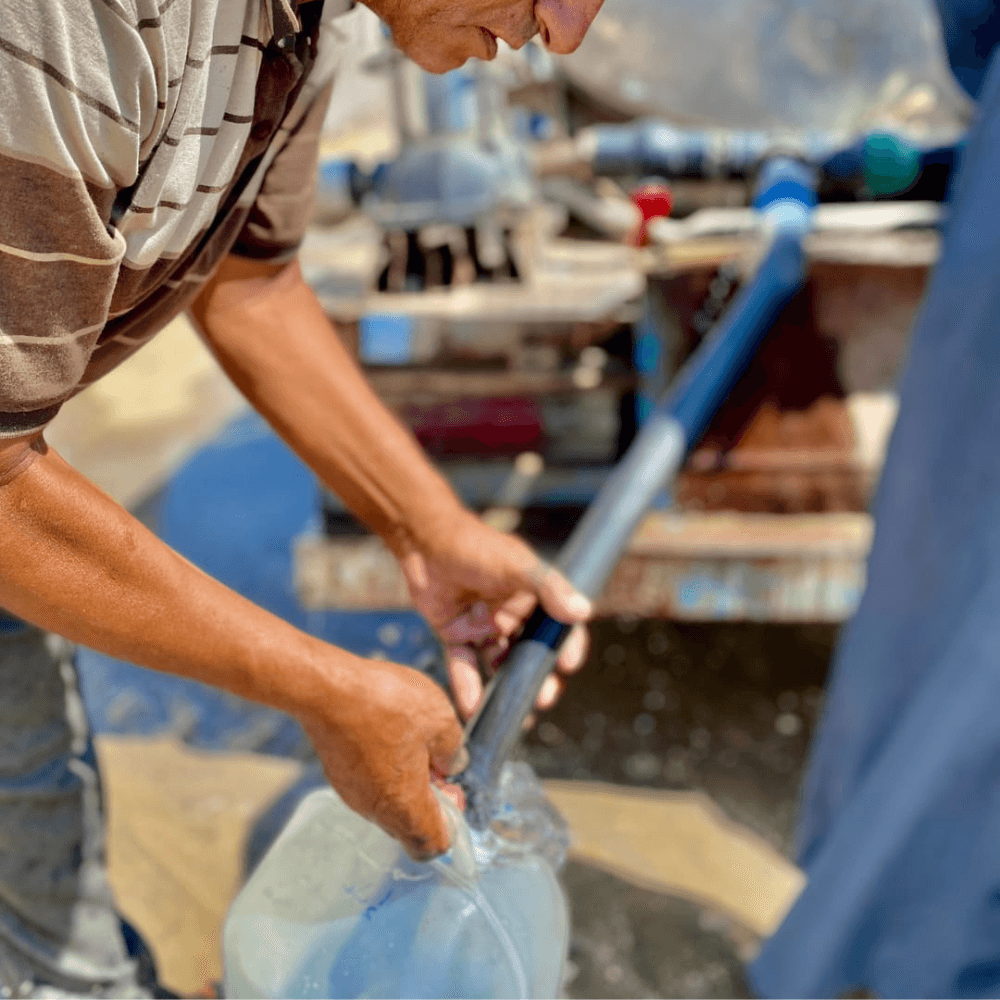 Familles recevant de l'eau