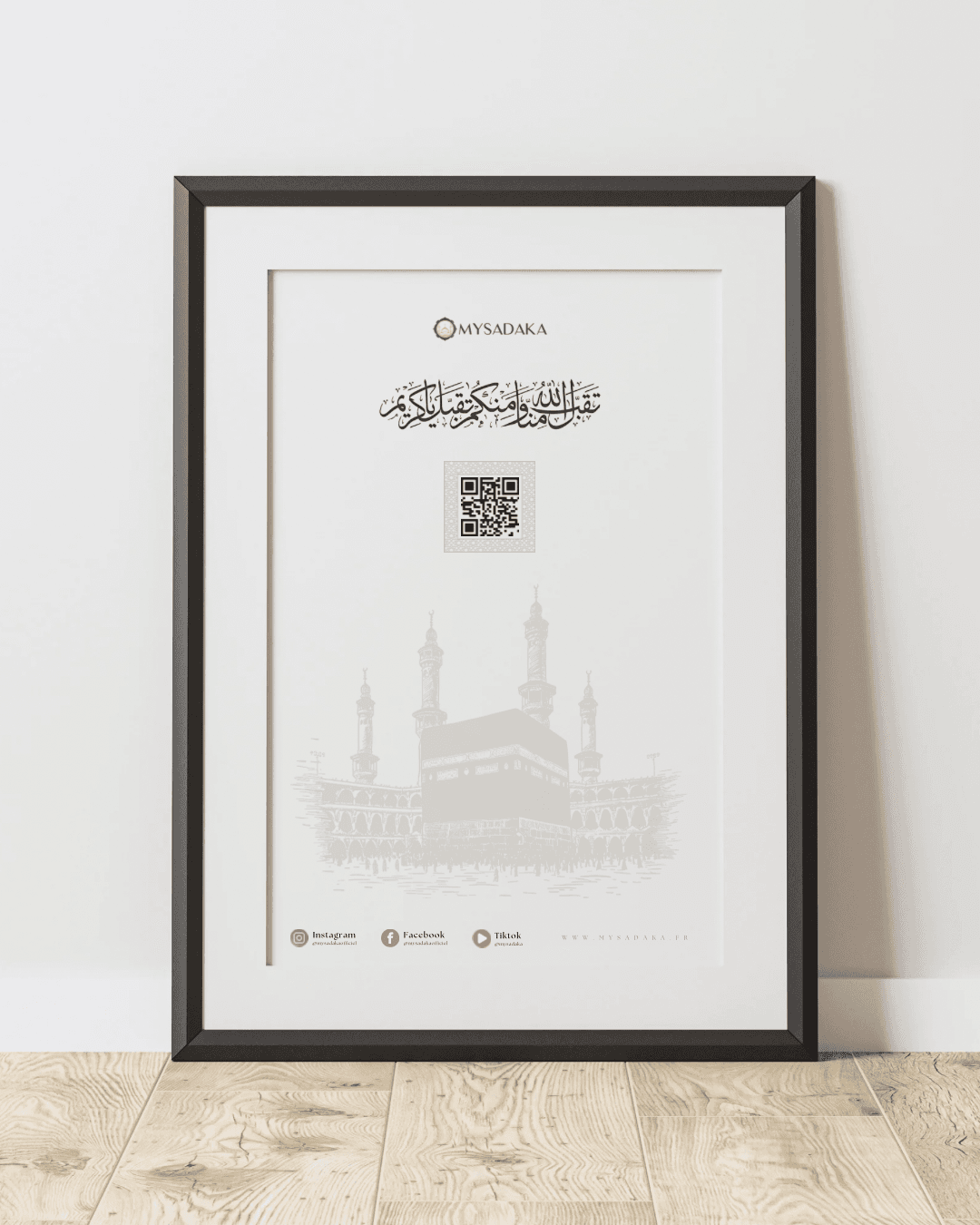 Cadre QR Code Mysadaka Omra