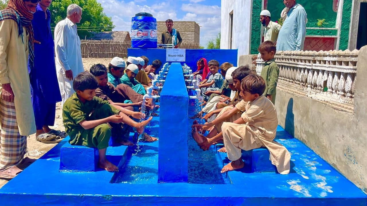 Construction station d'ablution au Pakistan