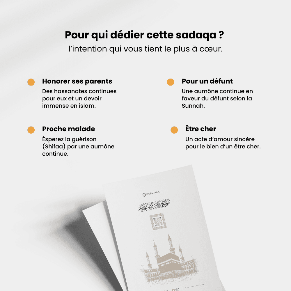 À qui offrir cette sadaqah