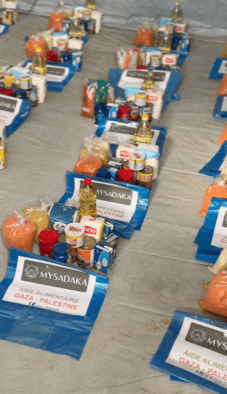 Food parcel for Gaza