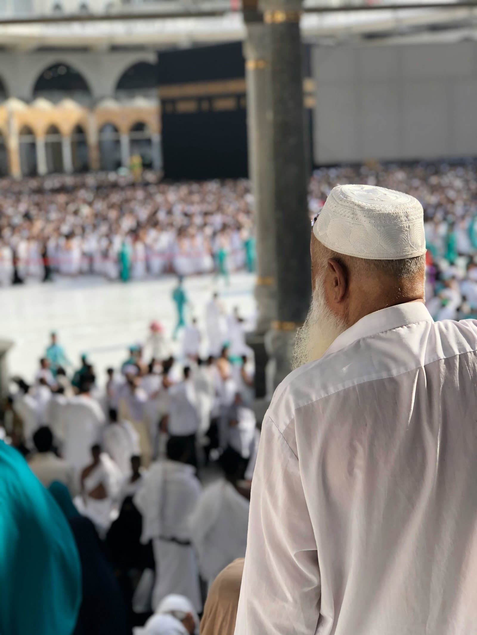 Pèlerins au Masjid al-Haram